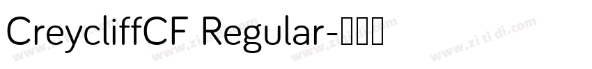 CreycliffCF Regular字体转换